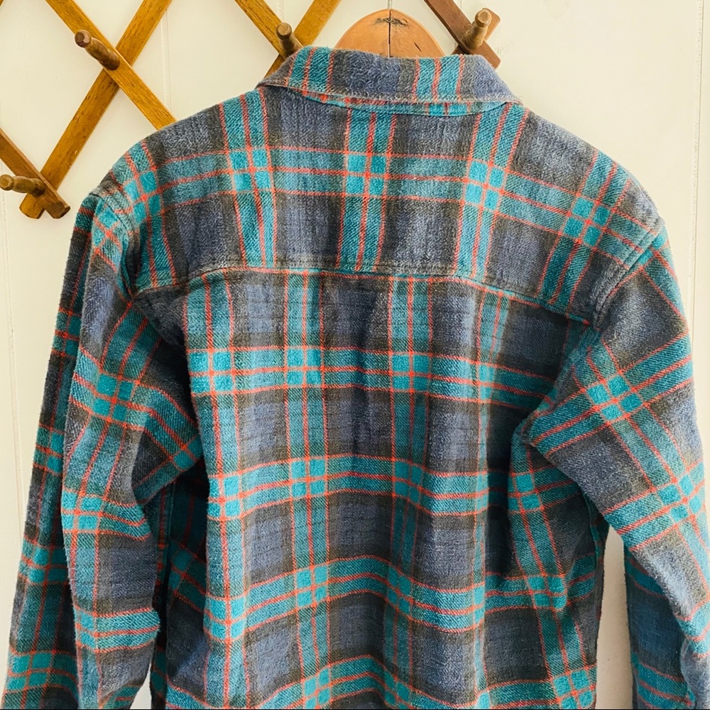 Vintage Single Stitch Plaid Flannel Button Down - Picture 6 of 7